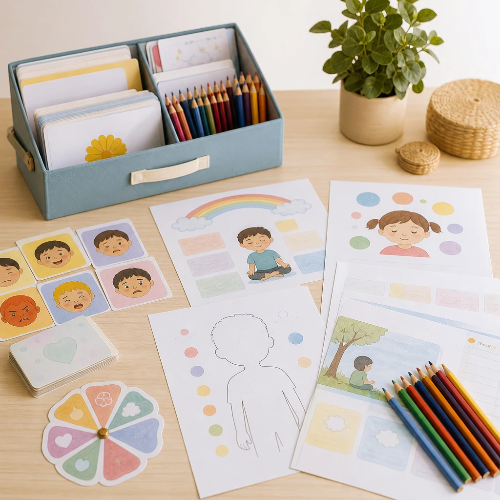 Imagem do Kit Ansiedade Infantil com atividades e materiais para crianças